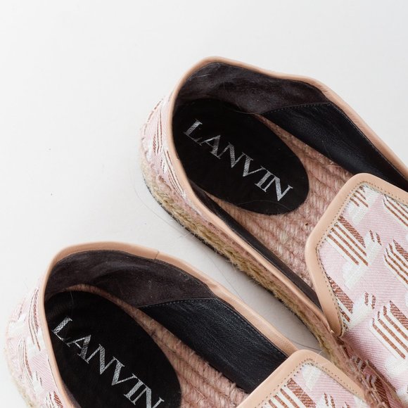 Lanvin Pink Monogram Espadrilles - Picture 9 of 10